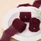 3 Rolls 2"x7Yd Fringe Chiffon Ribbon for Flower Bouquet, Handmade Burgundy Ribbon for Gift Wrapping, Frayed Edge Ribbon for Crafts, Decorating, Bouquet Wrap, Wedding Invitation